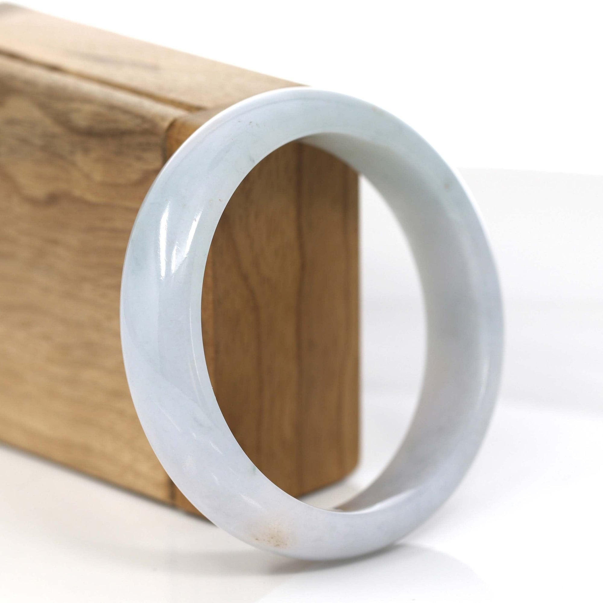 Baikalla Jewelry Jadeite Jade Bangle Bracelet Classic Lavender Jadeite Jade Bangle Bracelet (58.61 mm) #775