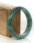 Baikalla Jewelry Jadeite Jade Bangle Bracelet Forest Green Classic Real Jadeite Jade Bangle Bracelet (57.34 mm) 