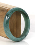 Baikalla Jewelry Jadeite Jade Bangle Bracelet Forest Green Classic Real Jadeite Jade Bangle Bracelet (57.34 mm) 