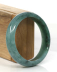 Baikalla Jewelry Jadeite Jade Bangle Bracelet Forest Green Classic Real Jadeite Jade Bangle Bracelet (57.34 mm) 