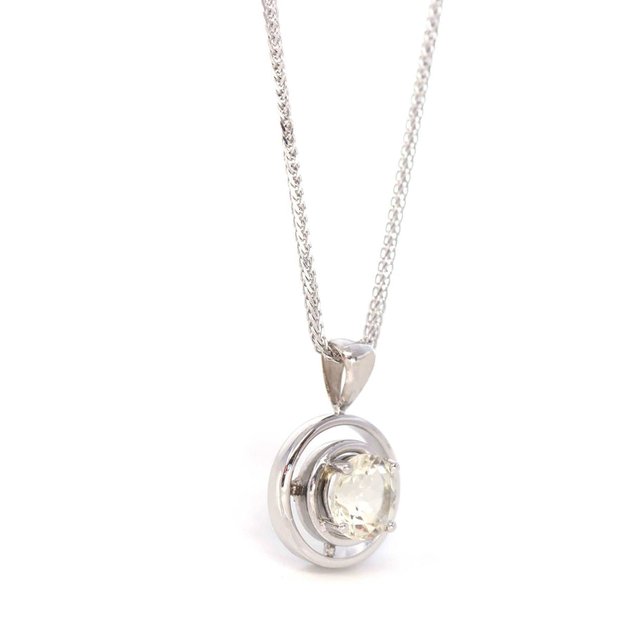 Baikalla Jewelry Gemstone Pendant Necklace 14k White Gold Genuine A Royal Oregon Red Sunstone Pendant Necklace