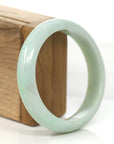 Baikalla Jewelry Jadeite Jade Bangle Bracelet Baikalla "Princess Half Round" Yellow- Green Jadeite Jade Bangle (58.77 mm) 
