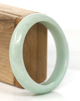 Baikalla Jewelry Jadeite Jade Bangle Bracelet Baikalla "Princess Half Round" Yellow- Green Jadeite Jade Bangle (58.77 mm) 