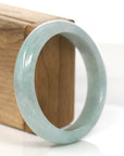 Baikalla Jewelry Jadeite Jade Bangle Bracelet Genuine Burmese Green Jadeite Jade Bangle Bracelet (56.80 mm) 