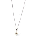 Baikalla Jewelry Gemstone Pendant Necklace 14k White Gold AA Four Styles Of Birthstones, 4 stone Necklace with Diamonds