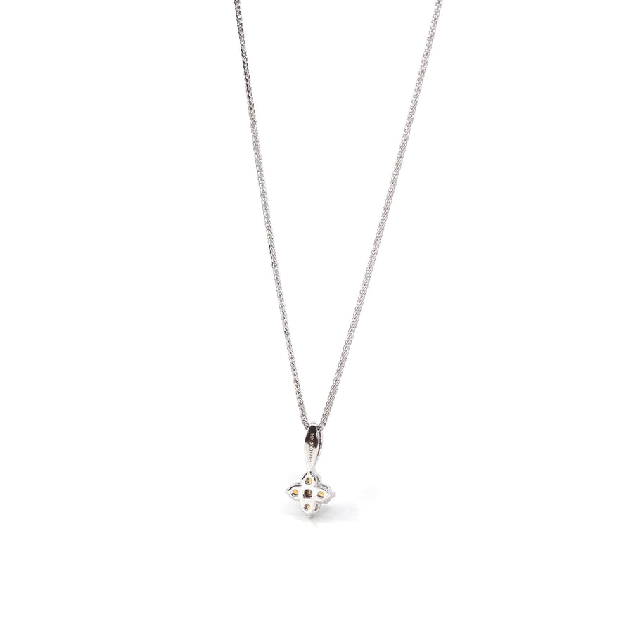 Baikalla Jewelry Gemstone Pendant Necklace 14k White Gold AA Four Styles Of Birthstones, 4 stone Necklace with Diamonds