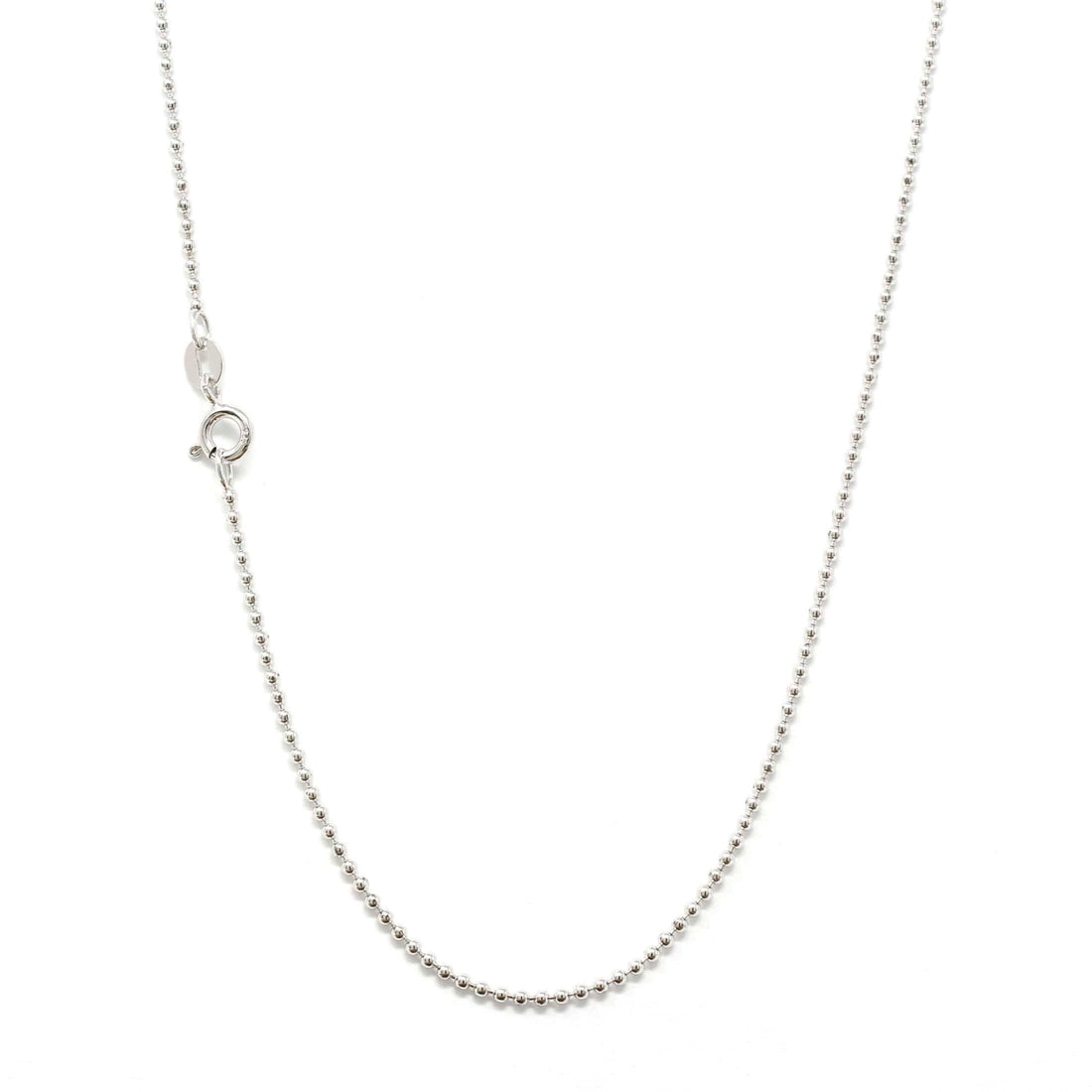 Baikalla Jewelry silver chain Italian Sterling Silver Bead Chain 18 inch