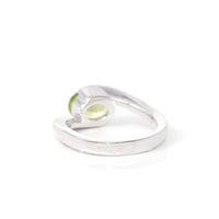 Baikalla Jewelry Baikalla™ Gemstone Collection Sterling Silver Genuine Peridot Oval Bypass Ring
