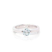Baikalla Jewelry Gemstone Ring 6 Sterling Silver Sky Blue Topaz Ring