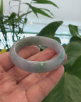 Baikalla "Classic Bangle" Green Natural Burmese Jadeite Jade Bangle (52.63mm) 