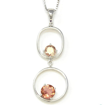 Baikalla Jewelry Gemstone Pendant Necklace Pendant Only Baikalla™ "Diana" 14k Gold Natural  2 Oregon Sunstones Pendant Necklace