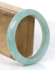 Baikalla Jewelry Jadeite Jade Bangle Bracelet Copy of Baikalla™ "Classic Bangle" Genuine Jadeite Jade Lavender Green Bangle Bracelet (59.63mm)