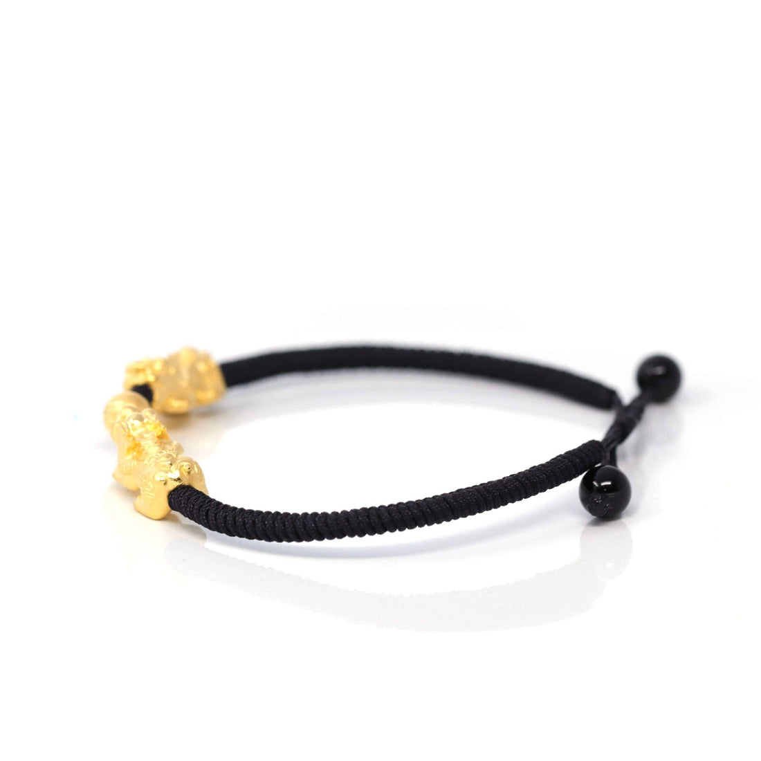 Lucky Bracelet Pure 24K Yellow Gold 3D Craft Dragon Pixiu Bracelet  5"-10" Length | eBay