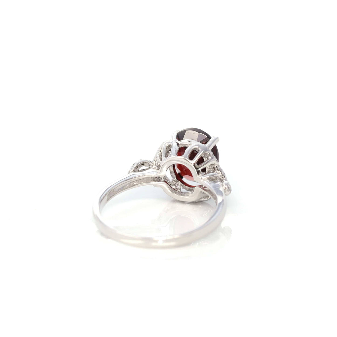 Baikalla Jewelry Gemstone Ring Baikalla™ Sterling Silver Red Garnet Ring
