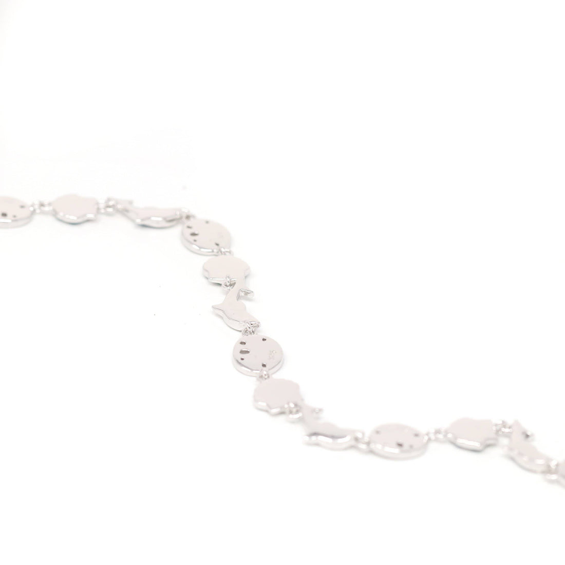 Baikalla Jewelry Silver Gemstone Bracelet Baikalla™ Sterling Silver Lab-Created Oval Opal Cute Sea-fish Bracelet