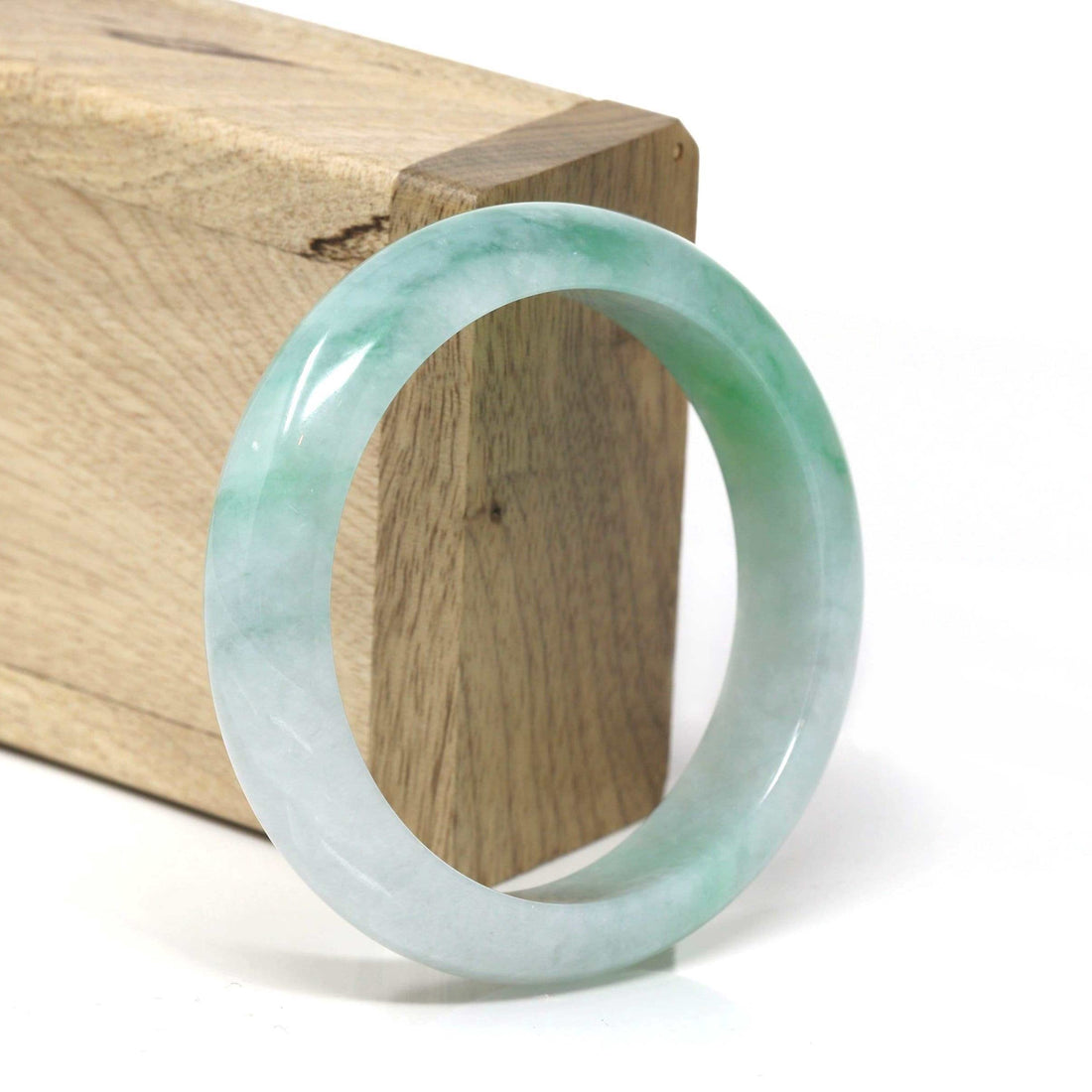 Baikalla Jewelry Jadeite Jade Bangle Bracelet Genuine Burmese High Quality Jadeite Jade Bangle Bracelet (53.4mm) #525