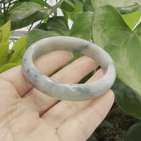 Genuine Burmese Jadeite Jade Bangle Bracelet ( 58.14 mm )#982