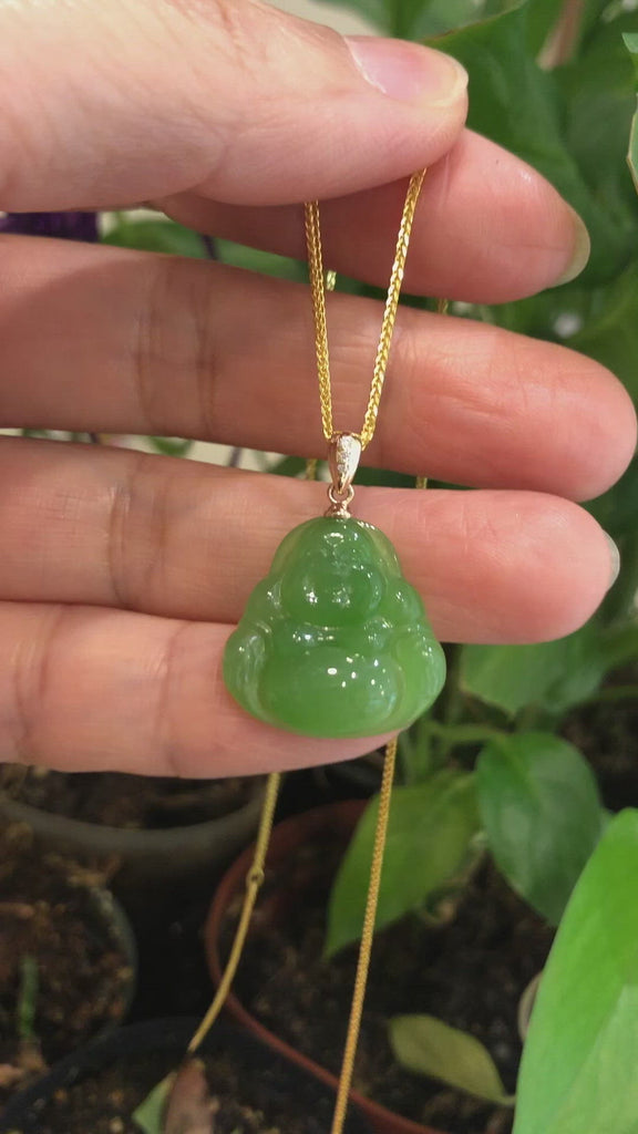 Real Jade Pendant for Women - Green Buddha Pendant Necklace - Genuine Jade  Jewelry for Women - Laughing Buddha Pendant - Spiritual Jewelry - Jade  Stone Pendants - Jade Gold Buddha Pendant - Walmart.com