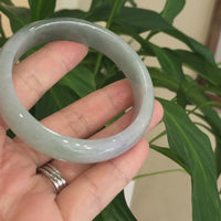 Genuine Burmese High-quality Ice Jadeite Jade Bangle Bracelet ( 63.6 mm)SZS1030
