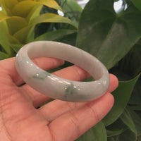 Classic Real Jade Jadeite Bangle Bracelet (58.66 mm) #459