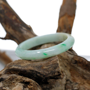 Baikalla Jewelry Jade Bangle Genuine Burmese Jadeite Jade Bangle Bracelet ( 57.0 mm )#312