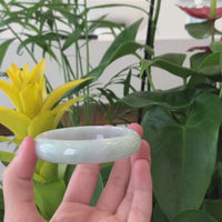 Baikalla "Classic Bangle" Genuine Light Lavender Jadeite Jade Bangle ( 56.13 mm ) #613