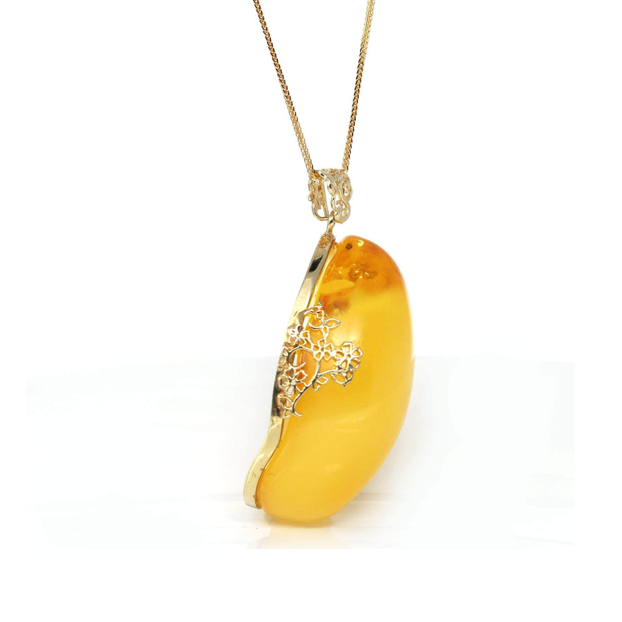 Baikalla Jewelry Gemstone Ring Baikalla™ Sterling Silver Exquisite Poland Amber Pendant