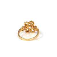 Baikalla Jewelry Gold Diamond Men's Ring 14k Solid Yellow Gold Lucky Mystic Knot VS1 Diamond Ring