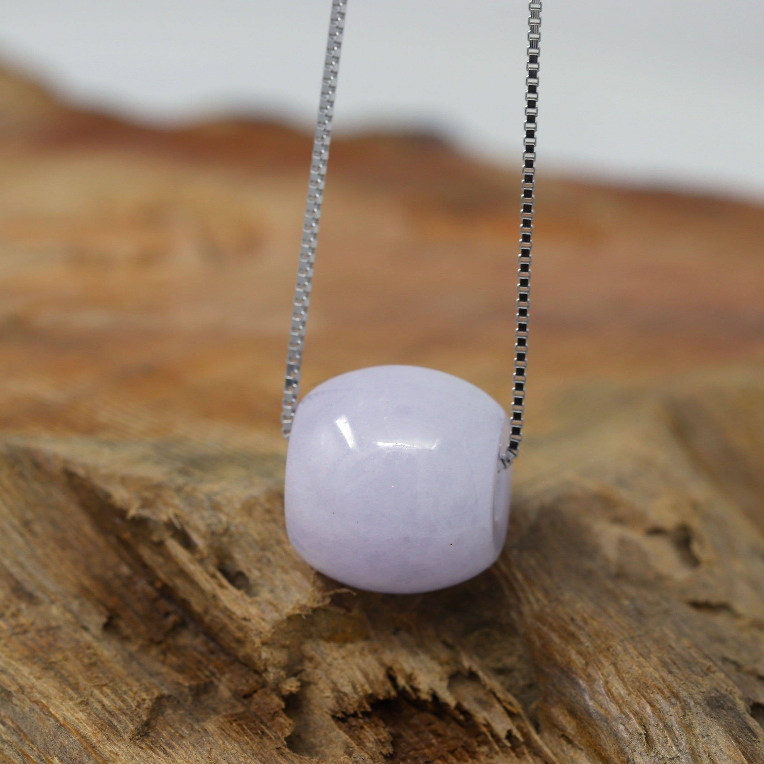 精霊ルダペンダント Lavender Jade Pendant Necklace | Real Jadeite | Baikalla Jewelry