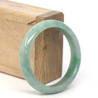 Baikalla Jewelry Jadeite Jade Bangle Bracelet Genuine Burmese Forest Green Jadeite Jade Bangle Bracelet (55.93 mm) #234