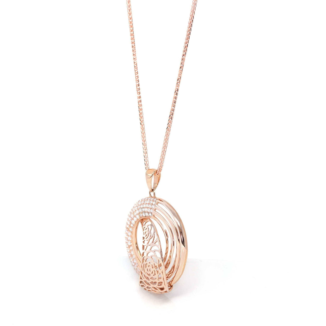 Baikalla Jewelry gemstone jewelry 18K Rose Gold "As You Wish" Necklace with Zircon