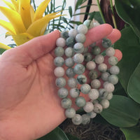 Jadeite Jade 10mm Round Blue Green Beads Bracelet (10mm)