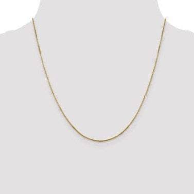 14K 2.5mm Solid Octagonal Box Gold Chain with Lobster Clasp – BKLA