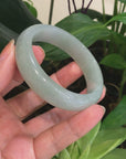 Genuine Burmese Ice Jadeite Jade Bangle Bracelet ( 57.4 mm )