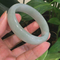 Genuine Burmese Ice Jadeite Jade Bangle Bracelet ( 57.4 mm )#109