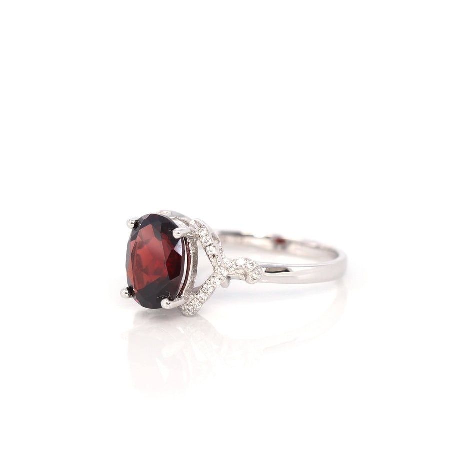 Baikalla Jewelry Gemstone Ring 6 Baikalla™ Sterling Silver Red Garnet Ring