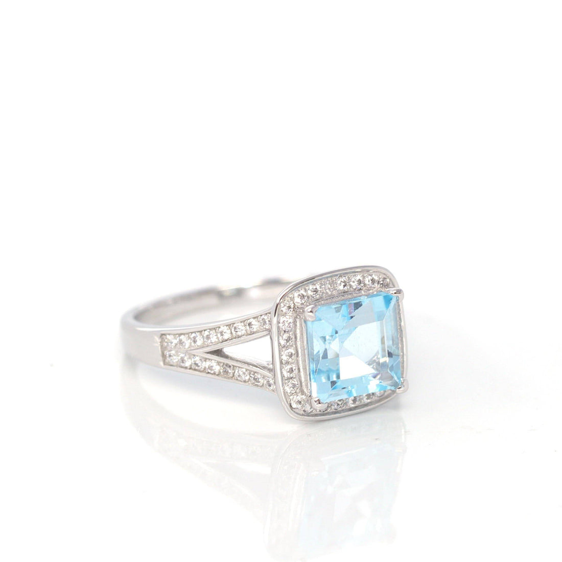 Baikalla Jewelry Gemstone Ring 6 Baikalla™ Sterling Silver Sky Blue Topaz Ring