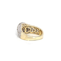Baikalla Jewelry Gold Diamond Men's Ring 14k White Gold Diamond Engagement Ring