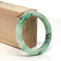 Baikalla Jewelry Jadeite Jade Bangle Bracelet Baikalla™ "Classic Bangle" Genuine Burmese Green Jadeite Jade Bangle Bracelet (58.4 mm) #171