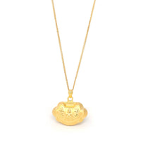 Baikalla Jewelry 24K Pure Yellow Gold Pendant Pendant Only 24k Gold "As You Wish" Ru Yi Charm Necklace