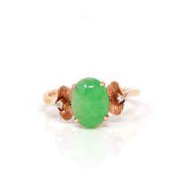 Baikalla Jewelry Jadeite Engagement Ring 5 Baikalla™ "Talia" 18k Rose Gold Natural Imperial Jadeite Engagment Ring