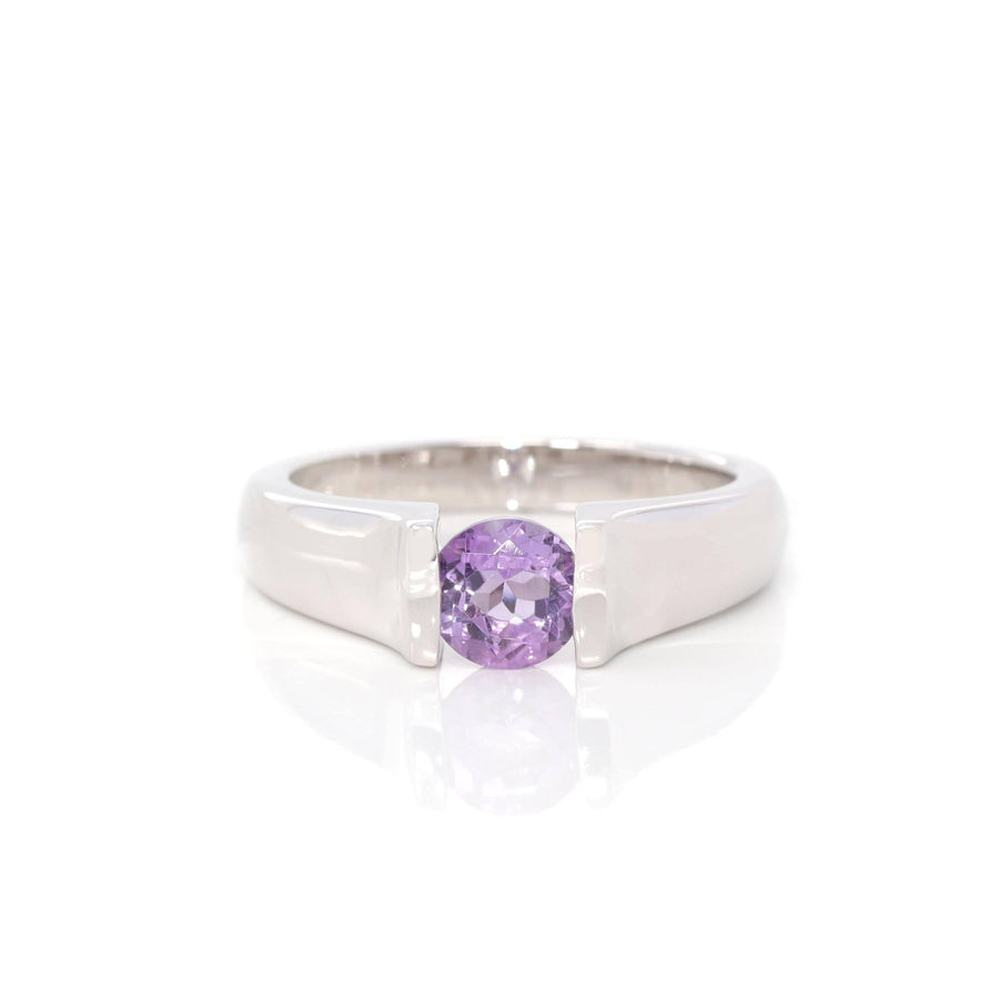 Baikalla Jewelry Gemstone Ring Amethyst Baikalla™ Sterling Silver Oval Swiss Blue Topaz & Amethyst Ring
