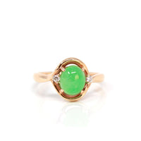 Baikalla Jewelry Jadeite Engagement Ring 5 Baikalla™ "Irina" 18k Rose Gold Natural Imperial Jadeite Engagment Ring