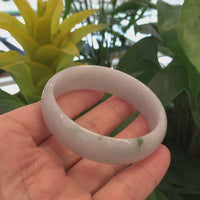 Genuine Burmese Jadeite Bracelet Jade Oval Bangle (57.6 mm) #2