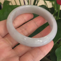 Genuine Burmese Lavender Jade Jadeite Bangle Bracelet(57.35mm) #SZS1008