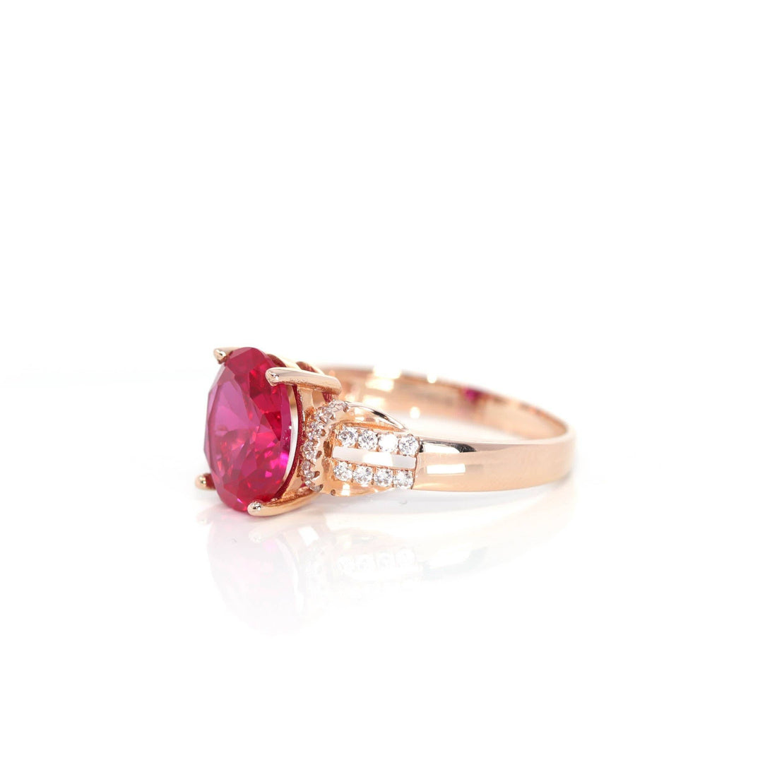 Buy Women's Lab Created Ruby Rings Online For Sale