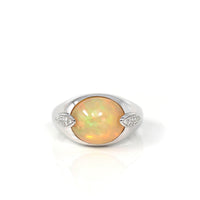 Baikalla Jewelry Gold Opal Ring 8 Baikalla™ "Charlotte" 18K Gold Ethiopian Opal Men's Ring