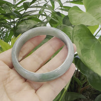 Classic Forest Green Natural Burmese Jadeite Jade Bangle (57.18 mm) #946