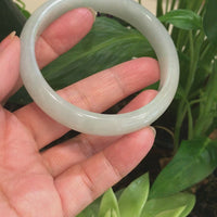 Ice Jadeite Jade Bangle Bracelet ( 63.39 mm )#475