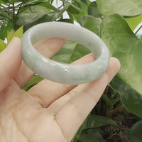 Baikalla™ "Classic Bangle" Genuine Jadeite Jade Green Bangle Bracelet (54.92mm)#983
